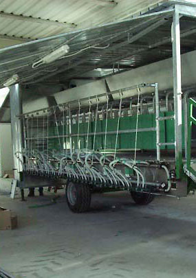 Carro mungitore per ovini